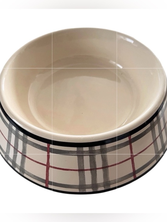 Burberry Other - Authentic BURBERRY Nova Check Porcelain Large Dog Food Bowl Water Bowl